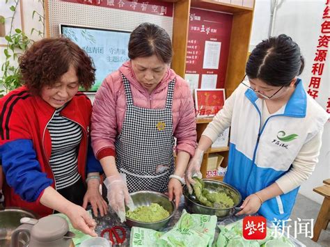 共享春日美味！常熟市沙家浜镇红石村开展“巧手做青团”清明节主题活动老年人文化传统