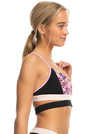 Roxy Active Top De Bikini Bralette Para Mujer Roxy