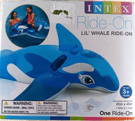 Intex Lil Whale Ride On 60 X 45 For Ages 3 Years Ebay