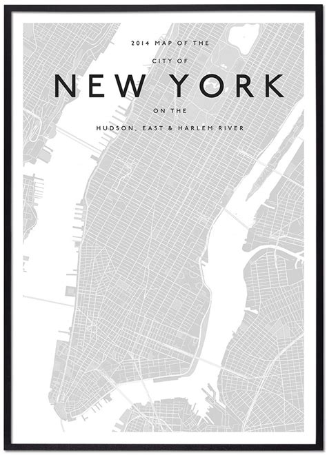 Modern New York Map Majesty Maps And Prints Im Genes De Mapas