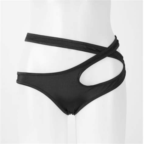 Yizyif Women Self Tie Micro Bikini Slutty Mini Bikini Bra Top G String