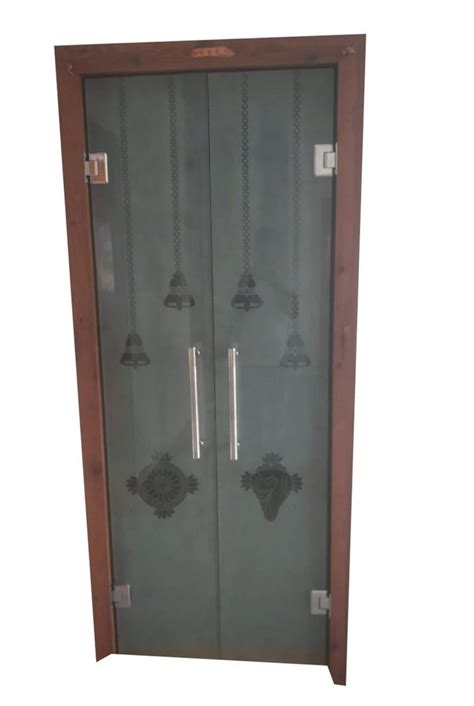 Swing Bell Design Toughened Glass Door For Hotel Thickness 10 Mm At