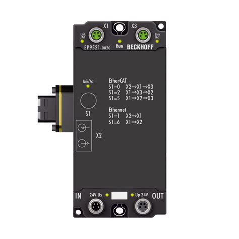 EP9521 0020 EtherCAT Box Media Converter Ethernet EtherCAT 100