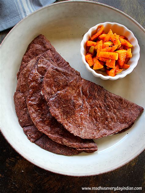 Ragi Roti Finger Miller Roti Madhus Everyday Indian