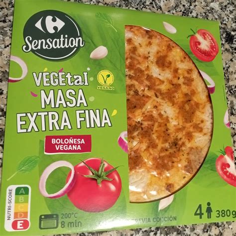 Carrefour Sensation Pizza VEGEtal Boloñesa Masa Extra Fina Reviews