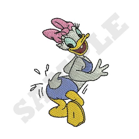 Daisy Duck Machine Embroidery Design Etsy