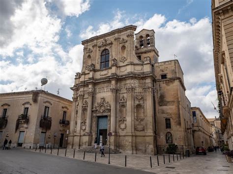 Chiesa Di Santa Chiara Church In Centre Of Lecce Italy Editorial Stock