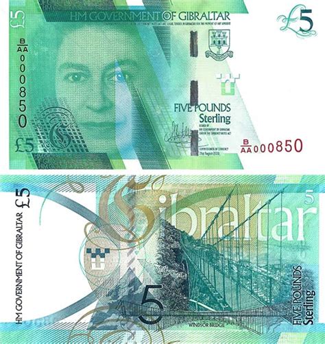 NEW 2021 £5 Banknote | Gibraltar Philatelic Bureau