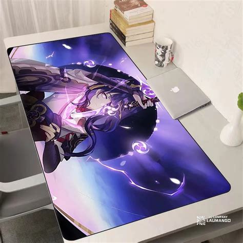 Mouse Pad Genshin Impact Mousepad Baal Raiden Shogun Gaming Accessories