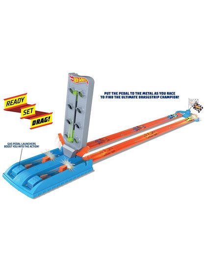 Hot Wheels Dragstrip Champion Playset Heromic