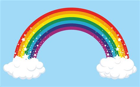 Rainbow Wall Art Vinyl Sticker Full Colour Decal Transfer Rainbow