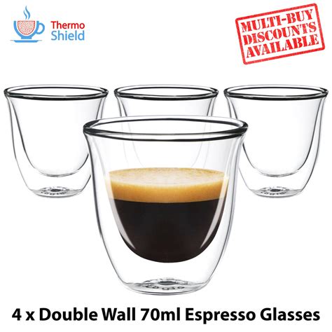 Espresso Double Wall Dual Thermo Shield Insulated Glasses The Fridge Filter Shop