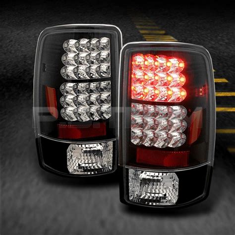 Buy 00 06 CHEVY SUBURBAN TAHOE YUKON BLACK LED TAIL LIGHTS BRAKE LAMPS