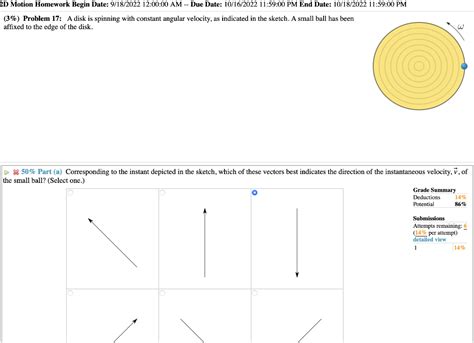 Solved 3 Problem 17 A Disk Is Spinning With Constant