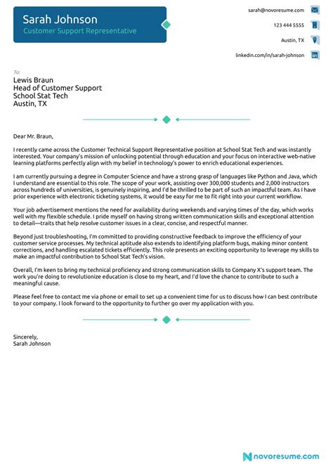 Customer Service Cover Letter Example Full Guide For 2024