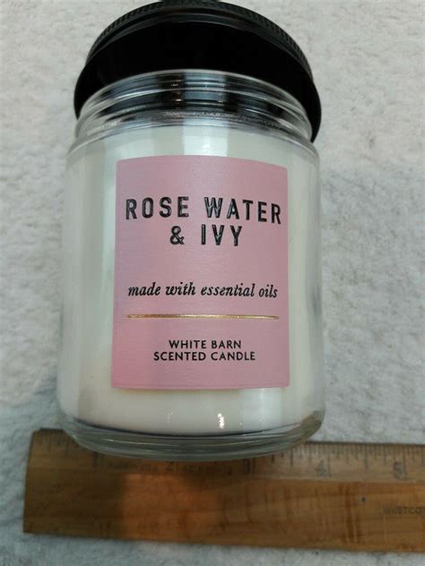 New White Barn Rose Water Ivy Candle Oz