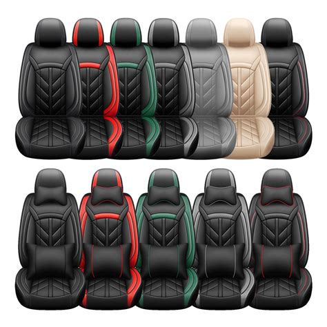 For Honda 5 Seats Car Seat Cover Waterproof Wear Resistant Pu Leather Cushion Protector For