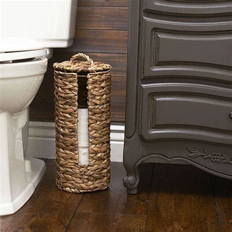 Woven Toilet Paper Holder Antique Farmhouse