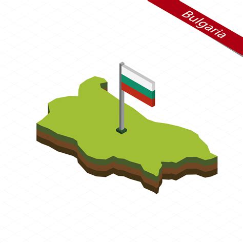 Bulgaria Isometric map and flag. Vector Illustration. 27391092 Vector ...