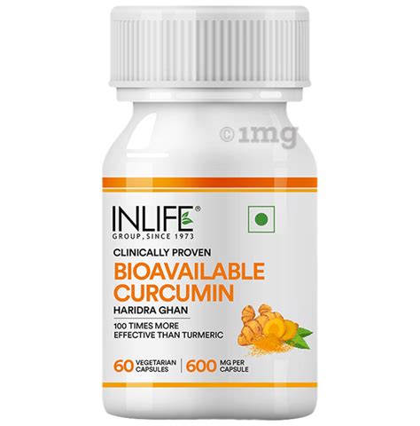 Inlife Bioavailable Curcumin 600mg Capsule Buy Bottle Of 60 0 Capsules