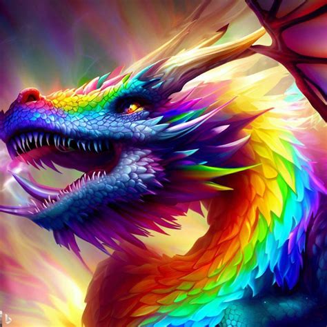 Ia Generated Rainbow Dragon By Matthssj4 On Deviantart