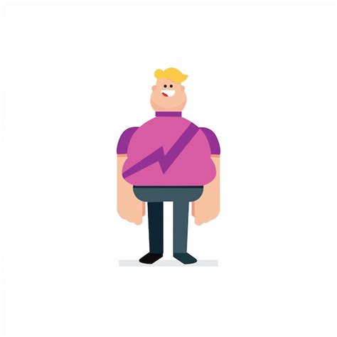 Premium Vector Fat Man Vector Template