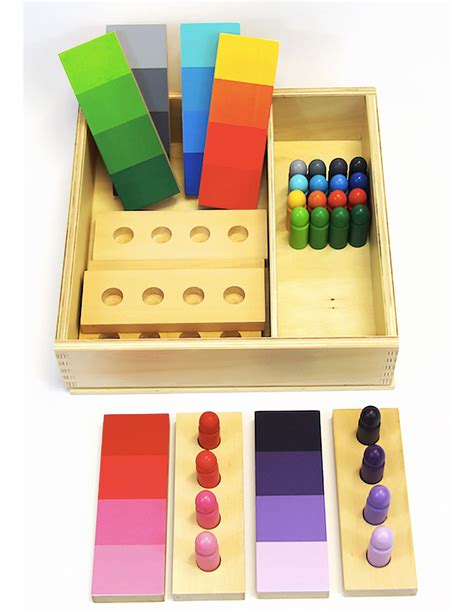 Bo Te Des D Grad S De Couleurs Mat Riel Sensoriel Montessori