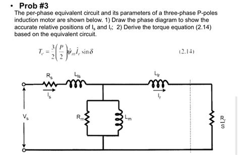 Per Phase Equivalent Circuit Of A 3 Induction Motor Circuit Diagram