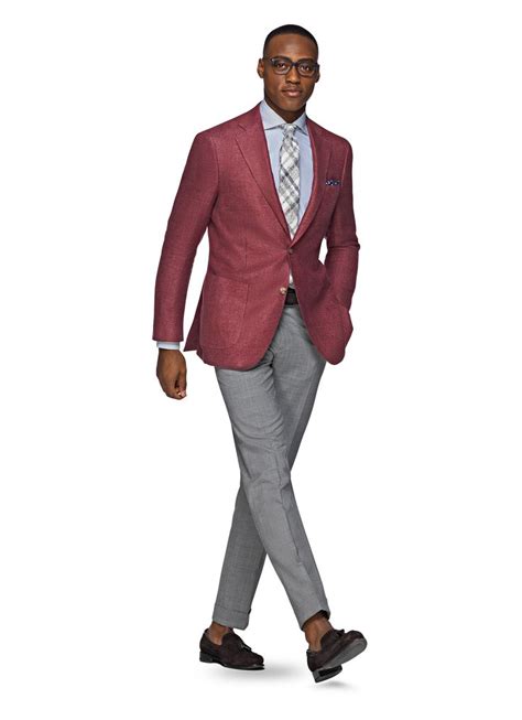 Jacket Red Plain Hudson C954 Suitsupply Online Store Red Blazer