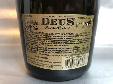 Deus Brut Des Flanders Cuvee Prestige Beer 750ml Real Belgian