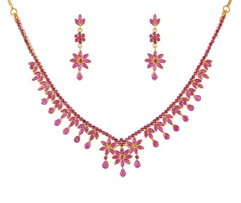 Ruby Necklace Set K Gold