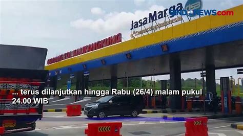 Usai Libur Lebaran Kondisi Lalin Di Gerbang Tol Kalikangkung Ramai