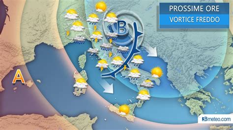 Meteo PROSSIME ORE Rovesci E TEMPORALI ANCHE FORTI Rischio GRANDINE