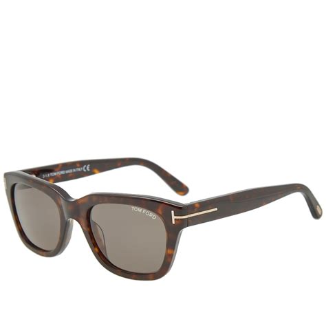 Tom Ford Ft0237 Snowdon Sunglasses Dark Havana And Green End