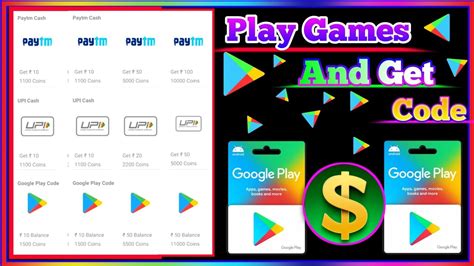 Money Cash App Google Play Gift Card Earning App Free Redeem Code