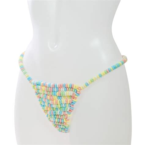 Stringi Damskie Z Koralik W Cukierk W Jadalne Sex Allegro Pl