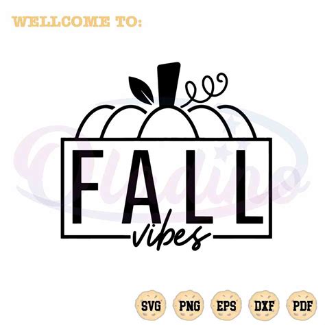 Fall Vibes Pumpkin Thanksgiving Svg Files For Cricut Sublimation Files