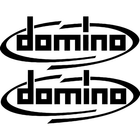 2x Domino Logo V1 Racing Sticker Decal Decal Stickers Decalshouse