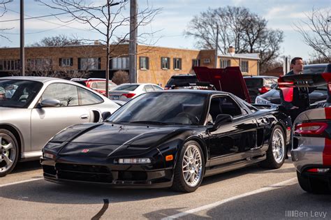 Black Acura Nsx At Cars And Coffee In Western Springs Benlevy