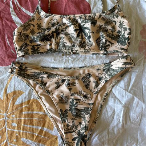 Hazen Club Swimwear Tropical Bikini Never Worn Depop