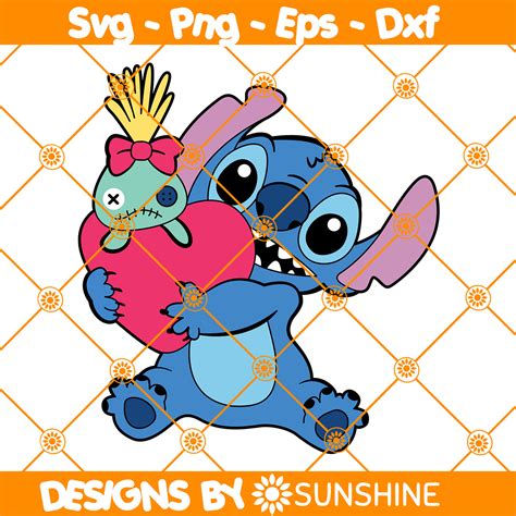 Stitch And Scrump Svg Stitch Valentine Svg Valentine Day S Inspire