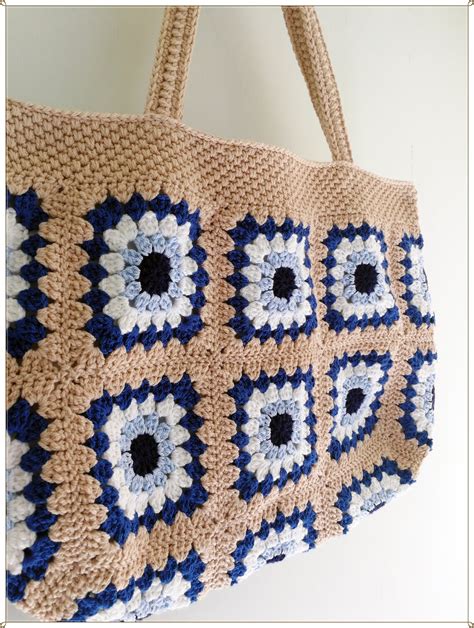 Crochet Bag Granny Square Bag Evil Eye Bag Crochet Purse Etsy