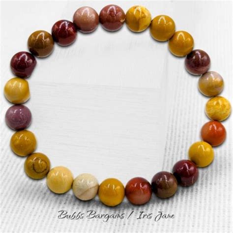 Mookite Jasper Bracelet Mm Natural Stones Ships From Usa Ebay