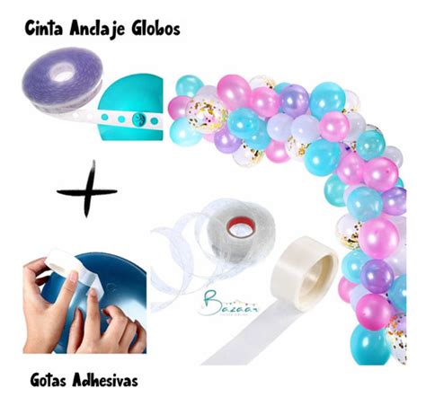 Kit Para Armar Arcos De Globos Cinta Puntas Adhesivas Cuotas