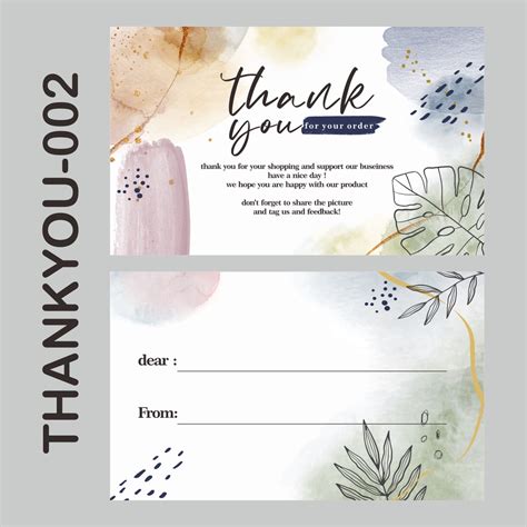 Jual 100PCS THANK YOU CARD OLSHOP UCAPAN TERIMAKASIH ONLINE SHOP