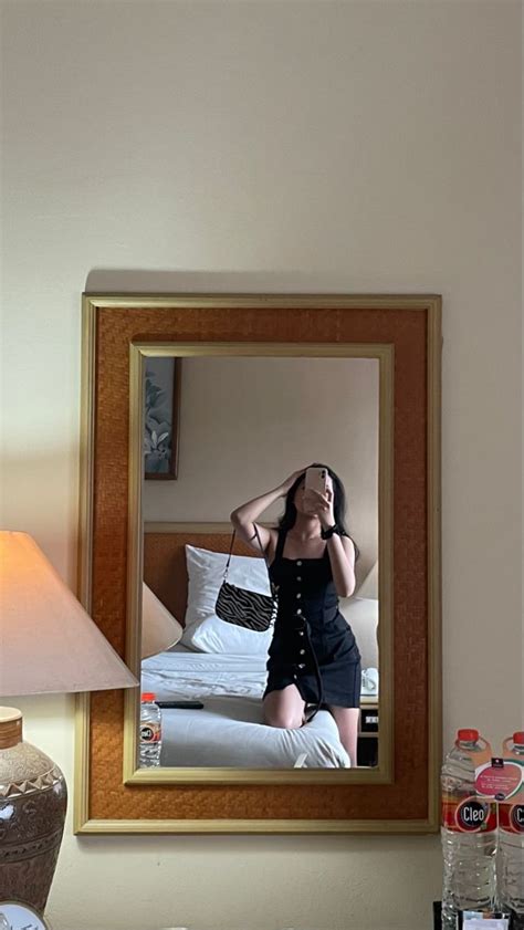 Black Dress Mirror Selfie