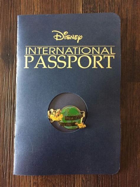 Disney International Passport With Pin Team Disney 1991 Ebay