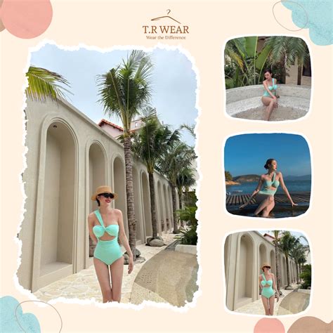 BIKINI LOẠI ĐẸP Bộ bikini liền thân xanh mint cut out Shopee Việt Nam