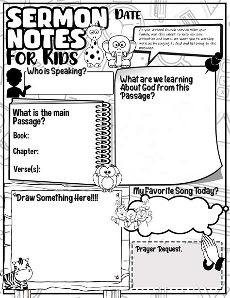 Sermon For Kids Coloring Pages [2025]