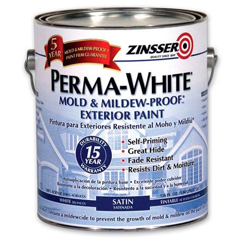 Фасадная самогрунтующаяся краска PERMA-WHITE Mold & Mildew-Proof ...